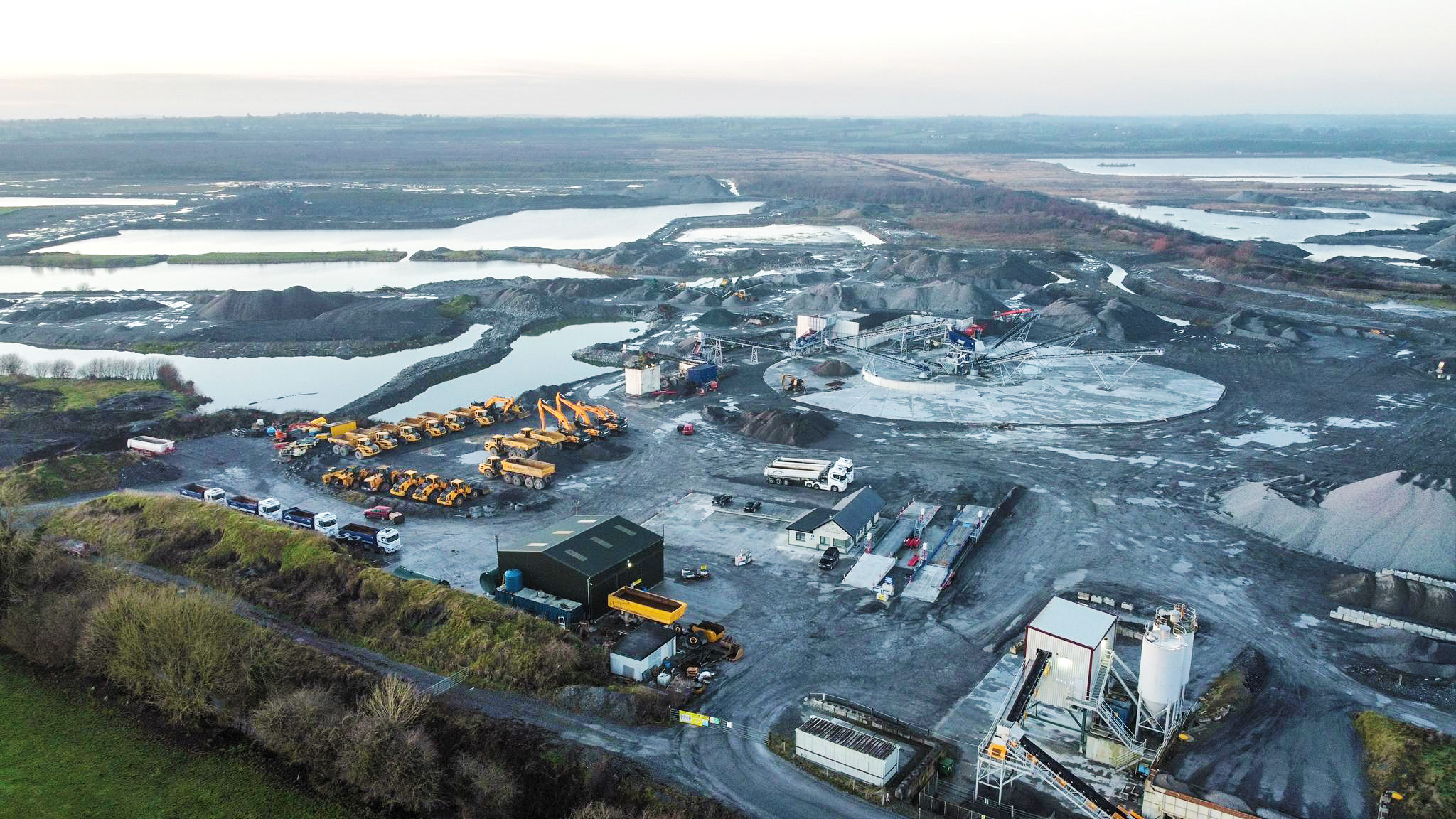 Sand and Gravel Washing Quarry in Mullingar, Ireland