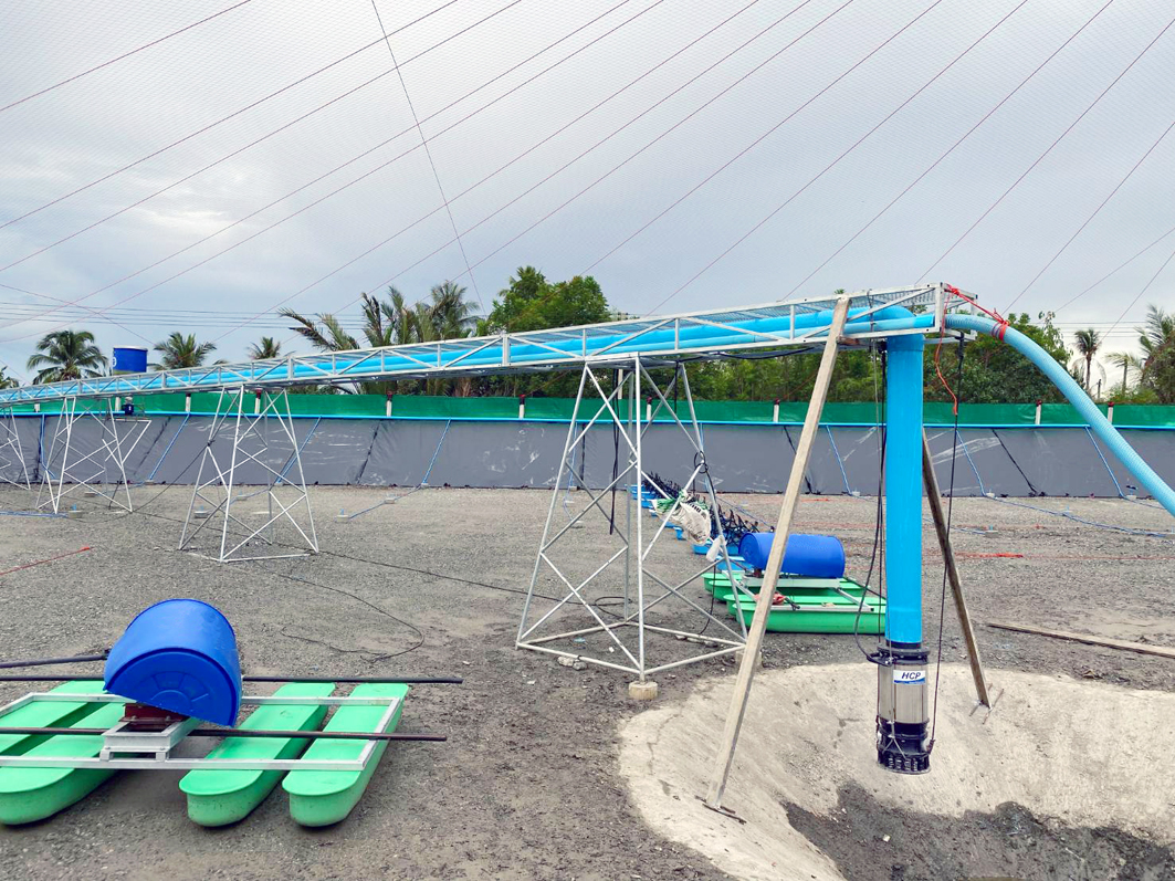 Shrimp Farm Water System in Chachoengsao, Thailand Shrimp Farm Water System in Chachoengsao, Thailand